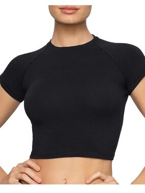 Skims New Vintage Cropped Raglan T-Shirt